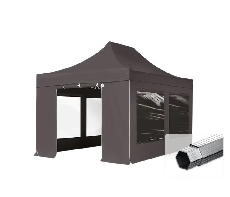 52-Meubler Tonelle pliante 3x4.5 gris