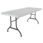63-Meubler table pliante rectangle blanche