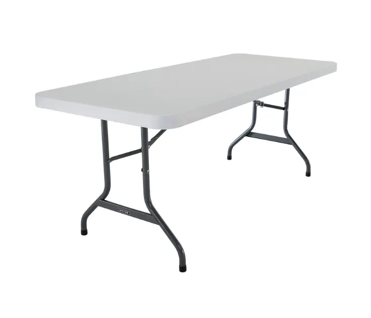 63-Meubler table pliante rectangle blanche