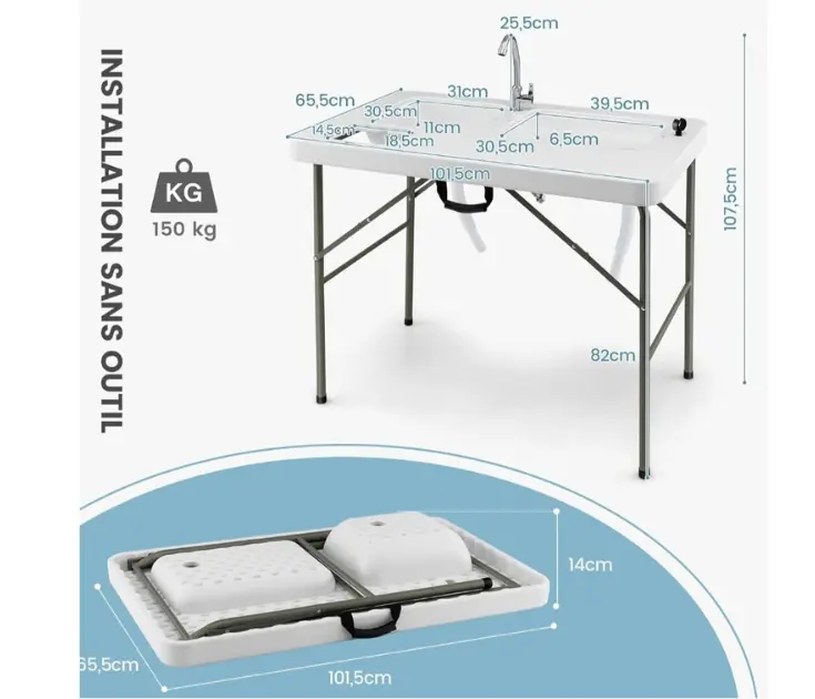 70-Meubler Evier portatif